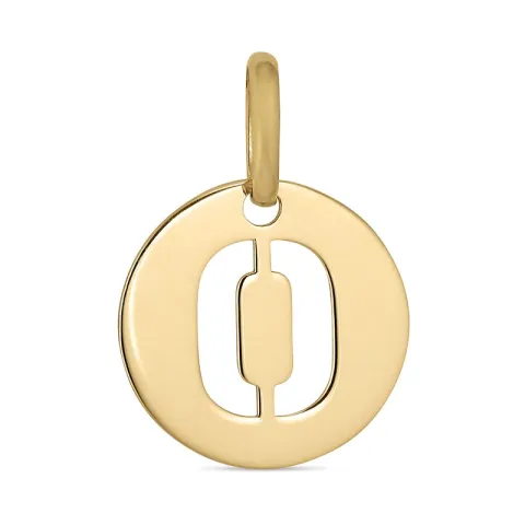 buchstab o Anhänger aus 8 Karat Gold