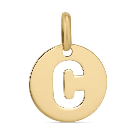 buchstab c Anhänger aus 8 Karat Gold
