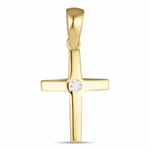 Kreuz Anhänger aus 9 Karat Gold