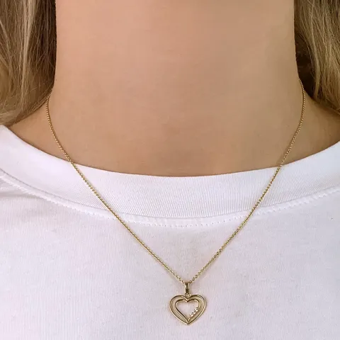 Herz Anhänger aus 9 Karat Gold - Gold Collection