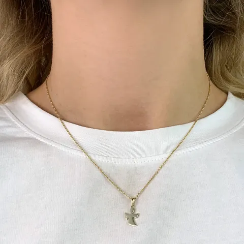 Engel Anhänger aus 8 Karat Gold