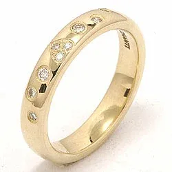 Herz Trauring aus 14 Karat Gold 0,13 ct