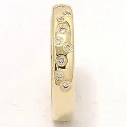 Sternenstaub Trauring aus 14 Karat Gold 0,126 ct