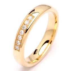 Trauring in 14 Karat Gold 0,116 ct