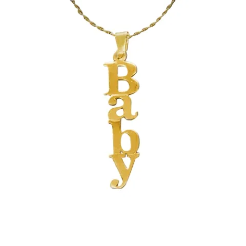 Halskette mit Namensanhänger in 14 Karat Gold