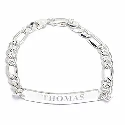 Armband mit Name in Silber