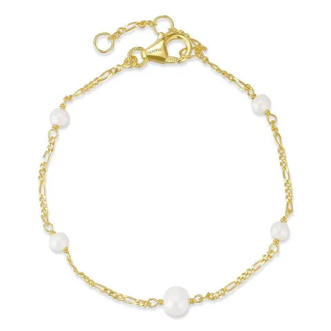 Perle Armband aus vergoldetem Sterlingsilber