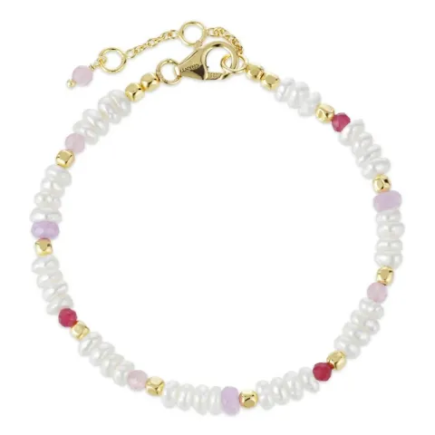 pink Schmuckstein Armband aus vergoldetem Sterlingsilber  x 