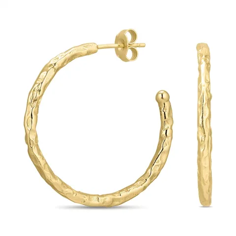 30 mm Kreole in vergoldetem Silber