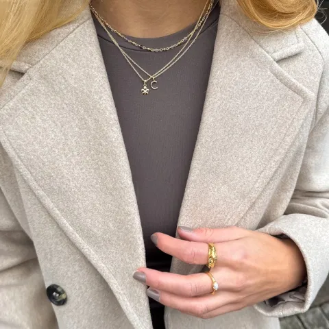 weißem Perle Ring aus vergoldetem Sterlingsilber