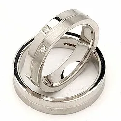 Trauringe in Silber 0,028 ct