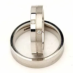 Trauringe in Silber 0,028 ct