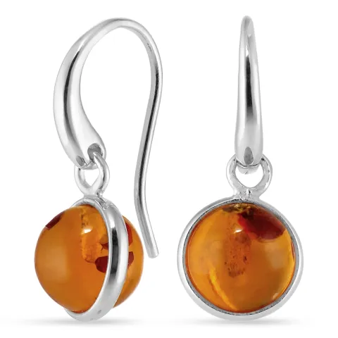 synthetisch Bernstein Ohrringe in Silber - Loom Stones