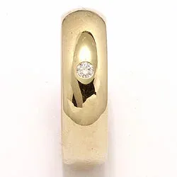 Trauring in 9 Karat Gold 0,05 ct