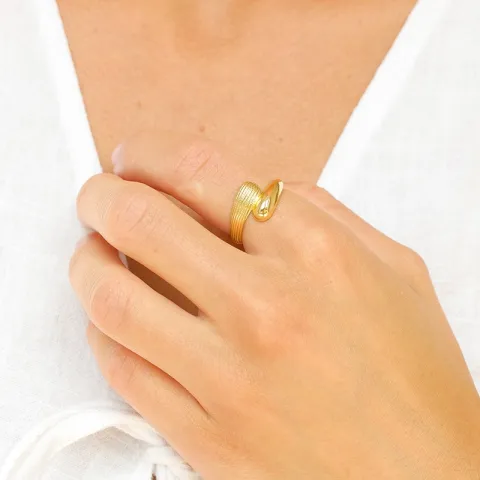 Ring aus vergoldetes Messing - Eliné