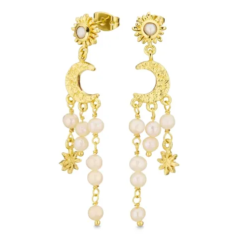 Ohrringe in vergoldetes Messing - Eliné