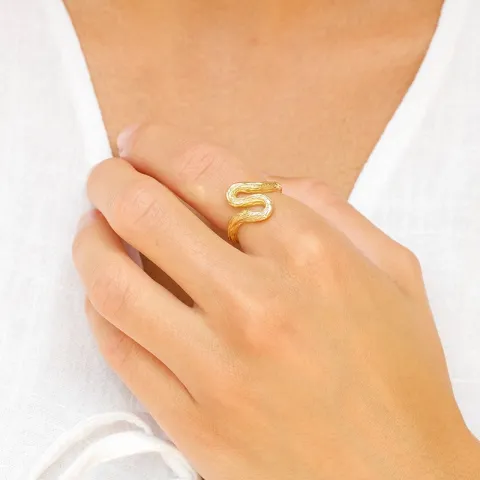 Ring aus vergoldetes Messing