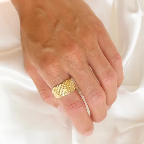Ring aus vergoldetes Messing - Eliné