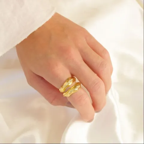 Ring aus vergoldetes Messing - Eliné