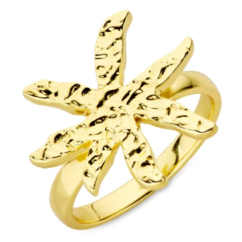 Blumen Ring aus vergoldetes Messing - Eliné