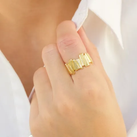 Ring aus vergoldetes Messing - Eliné