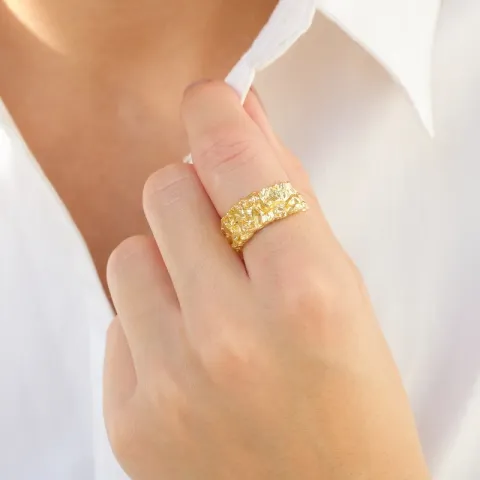 Ring aus vergoldetes Messing - Eliné