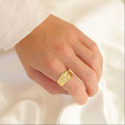 Ring aus vergoldetes Messing - Eliné