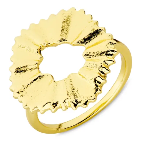 Blumen Ring aus vergoldetes Messing - Eliné