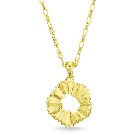 Blumen Halskette aus vergoldetes Messing - Eliné