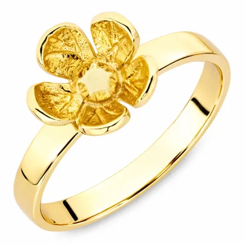 Blumen Ring aus vergoldetes Messing - Eliné