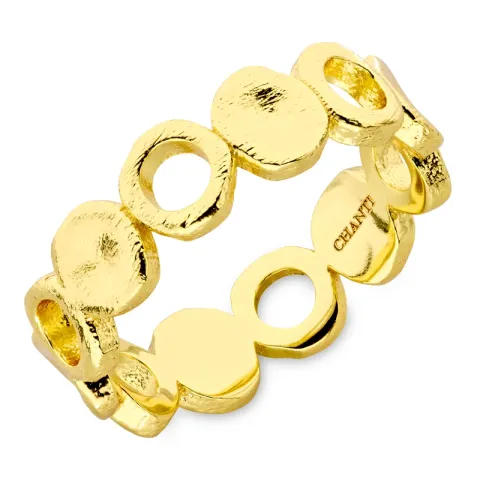 runder Ring aus vergoldetes Messing - Eliné