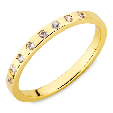 Zirkon Ring aus vergoldetes Messing - Eliné