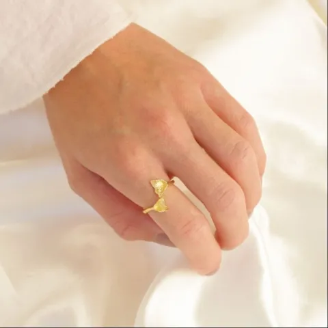 Ring aus vergoldetes Messing - Eliné