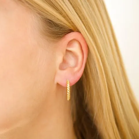 Kreole in vergoldetes Messing - Eliné