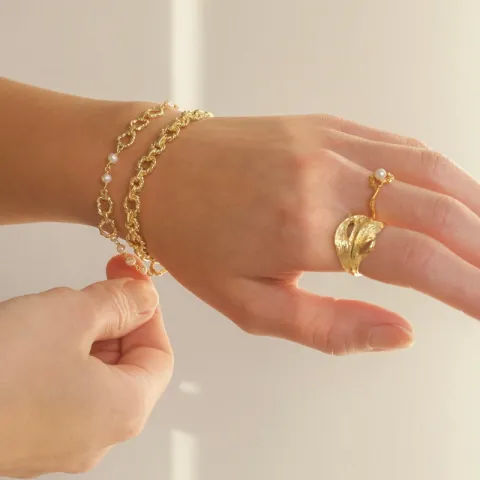 Armband aus vergoldetes Messing - Eliné