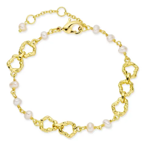 Perle Armband aus vergoldetes Messing - Eliné