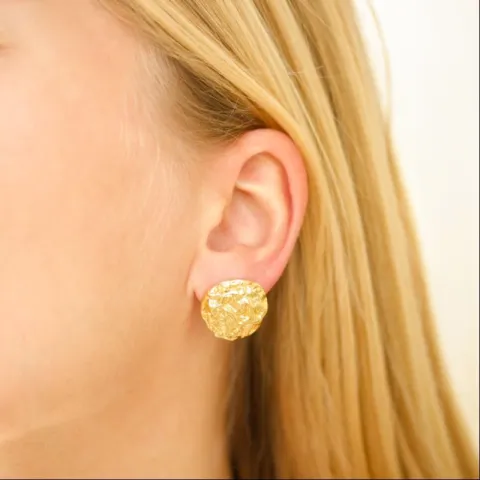 Ohrringe in vergoldetes Messing - Eliné