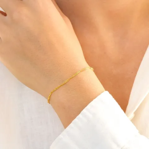 Armband aus vergoldetes Messing  x 1,7 mm  - Eliné