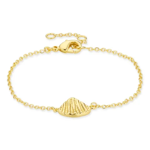 Muschel Armband aus vergoldetes Messing - Eliné