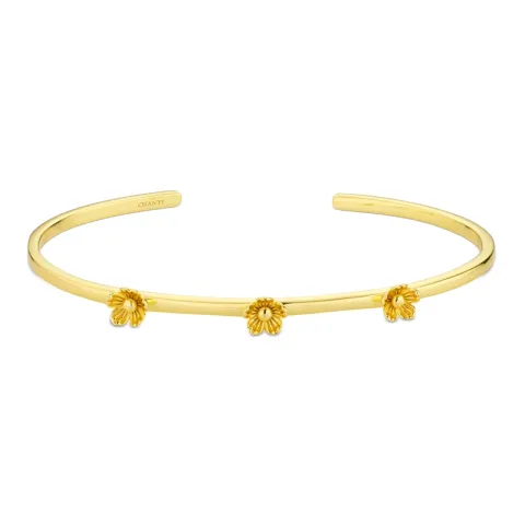 Blumen Armband aus vergoldetes Messing - Eliné