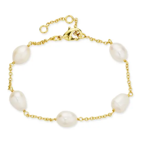 Perle Armband aus vergoldetes Messing - Eliné