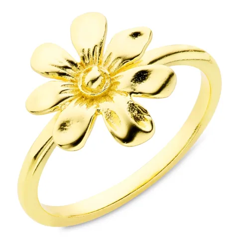 Blumen Ring aus vergoldetes Messing - Eliné