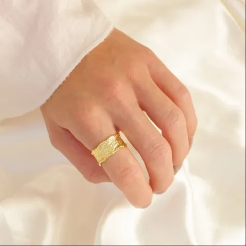 Ring aus vergoldetes Messing - Eliné