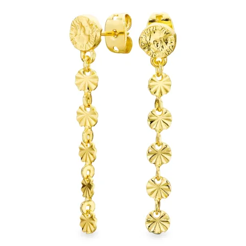 lange Ohrringe in vergoldetes Messing - Eliné