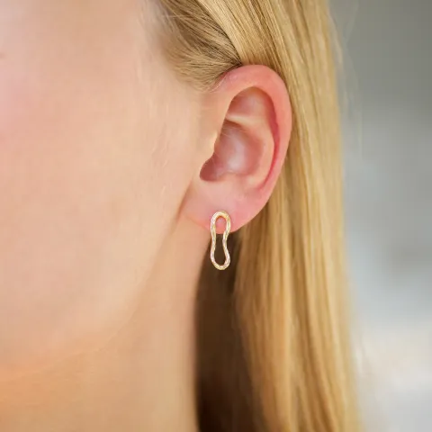 Ohrringe in vergoldetes Messing - Eliné