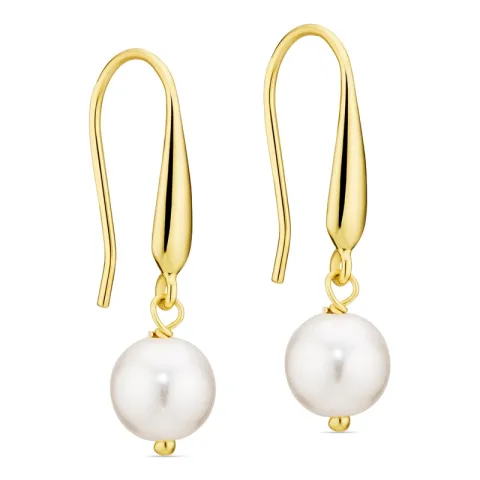 Perle Ohrringe in vergoldetes Messing - Eliné