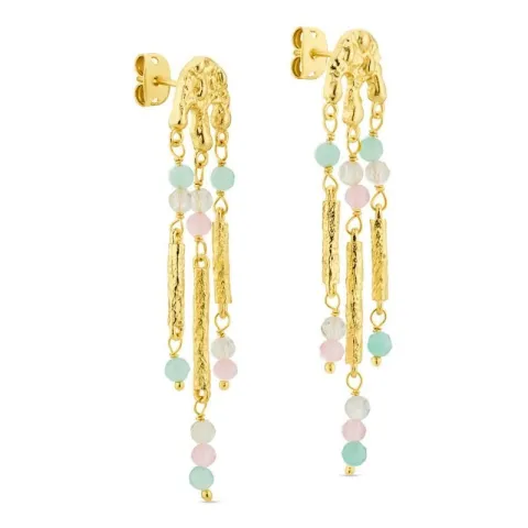 Ohrringe in vergoldetes Messing - Eliné