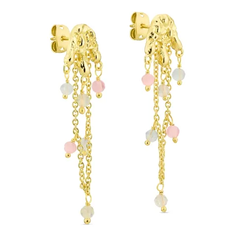 Ohrringe in vergoldetes Messing - Eliné