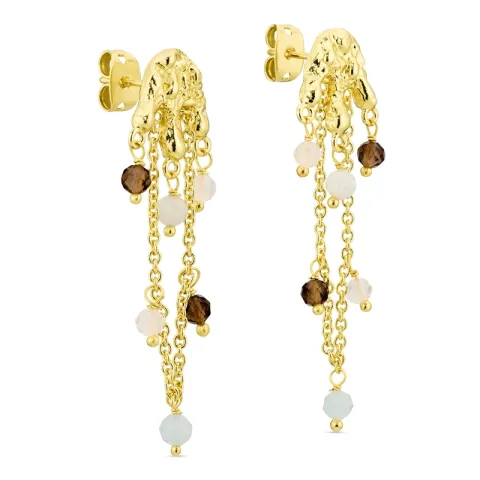 Ohrringe in vergoldetes Messing - Eliné