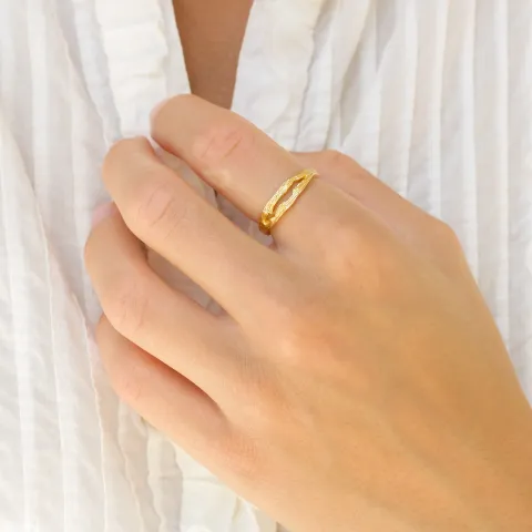 Ring aus vergoldetes Messing - Eliné